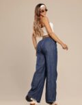 Calça Pantalona Jeans - Feminina - CONFORT - M