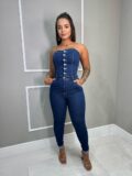 Macacão Jeans Tomara que Caia