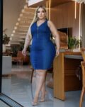 Vestido Plus Size com ziper - Feminino - G1