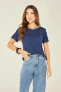 TSHIRT LISA AZUL MARINHO