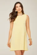 VESTIDO REGATA AMARELO MANTEIGA