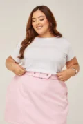 TSHIRT PLUS SIZE LISA BRANCA
