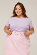 TSHIRT PLUS SIZE LISA LILAS