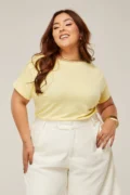 TSHIRT PLUS SIZE LISA AMARELO BEBE